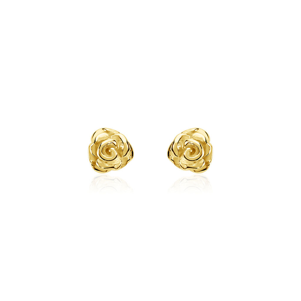 ROSALIA Damen Ohrstecker Silber vergoldet 925 Rosette - Ohrstecker Damen | OROVIVO