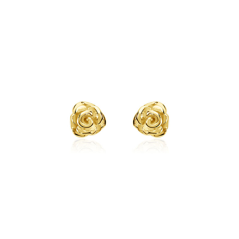 ROSALIA Damen Ohrstecker Silber vergoldet 925 Rosette - Ohrstecker Damen | OROVIVO