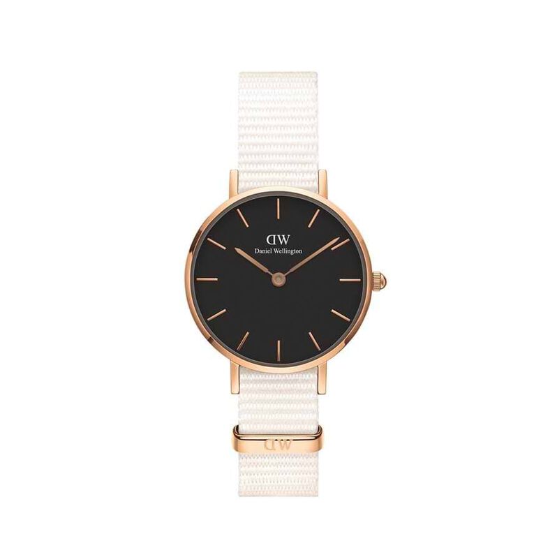 Orologio Donna Daniel Wellington Petite Dover quadrante nero DW00100312-RE21 - Spannringe Damen | OROVIVO