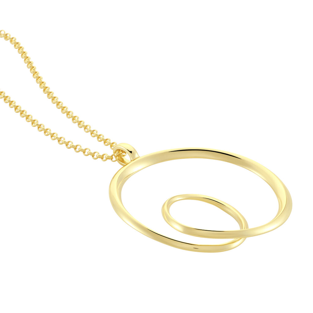 ANNA Damen Collier Silber vergoldet 925 B 0,65 mm