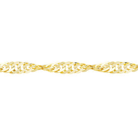 Damen Singapurkette Gold 375 42cm - Ketten ohne Anhänger Damen | OROVIVO