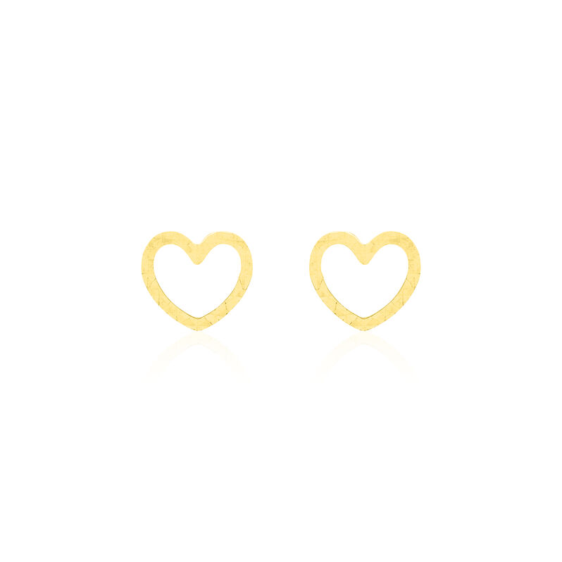 Damen Ohrstecker Gold 375 Diamantiert Herz - Ohrstecker Damen | OROVIVO