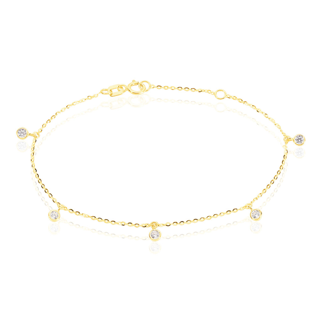 TALILA 1 Damen Armband Gold 375 (9 Karat) Zirkonia Wei&szlig; 0,11 ct