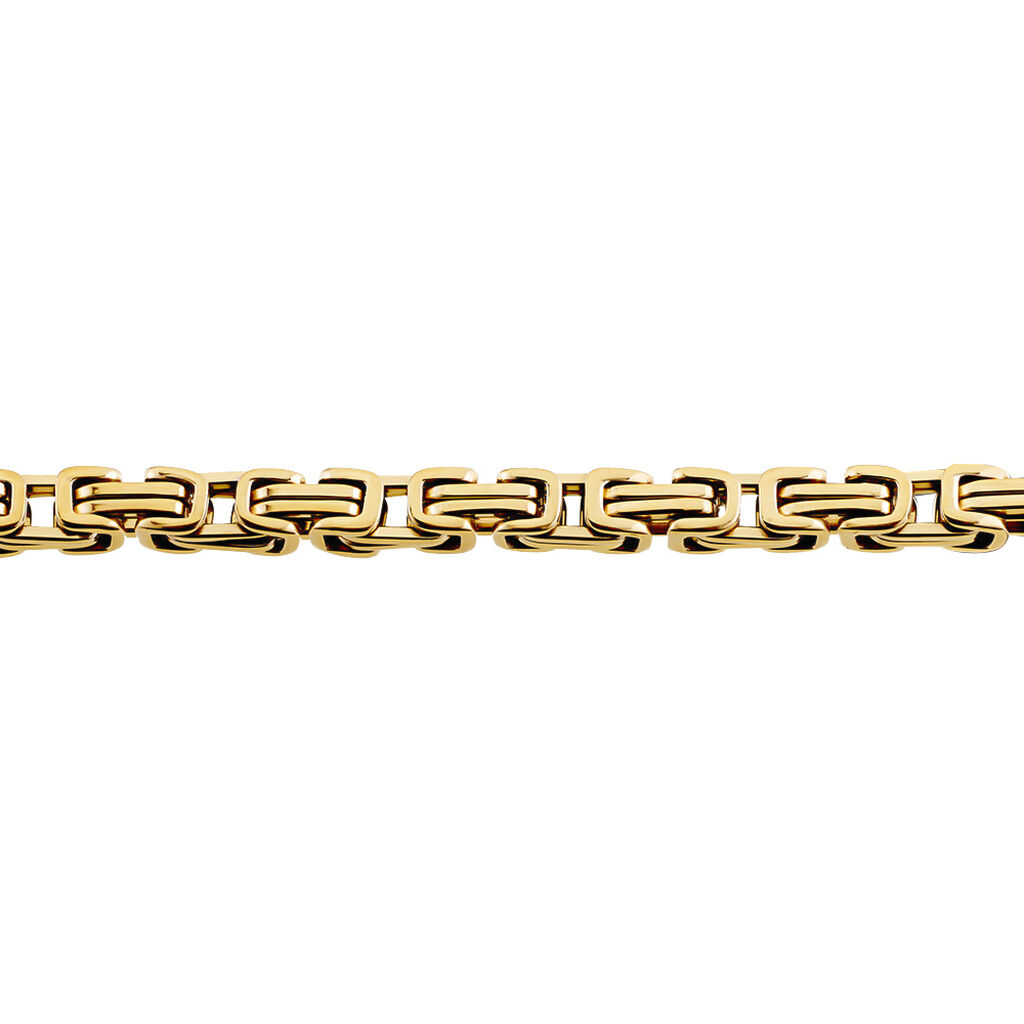 Herren Armkette Königskette Edelstahl vergoldet - Sommerschmuck Herren | OROVIVO