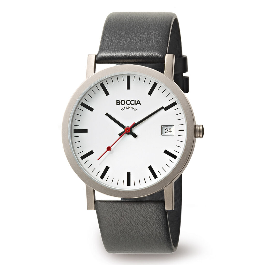 Boccia Herrenuhr Titanium 3622-01 Quarz, Uhr ohne Stein