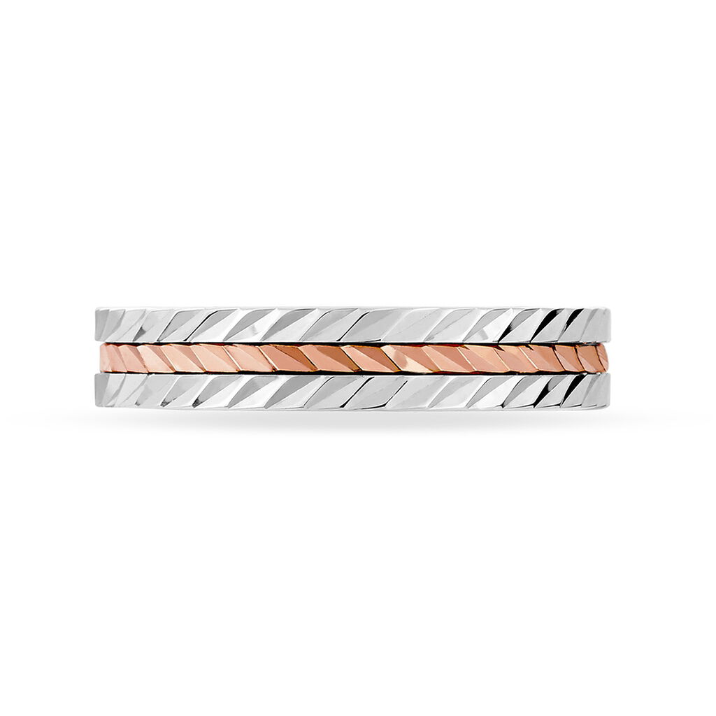 Alliance Diane Ruban Plat Or Bicolore - Spannringe Damen | OROVIVO
