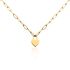 ROSALEE Damen Collier Edelstahl vergoldet Herz B 4 mm