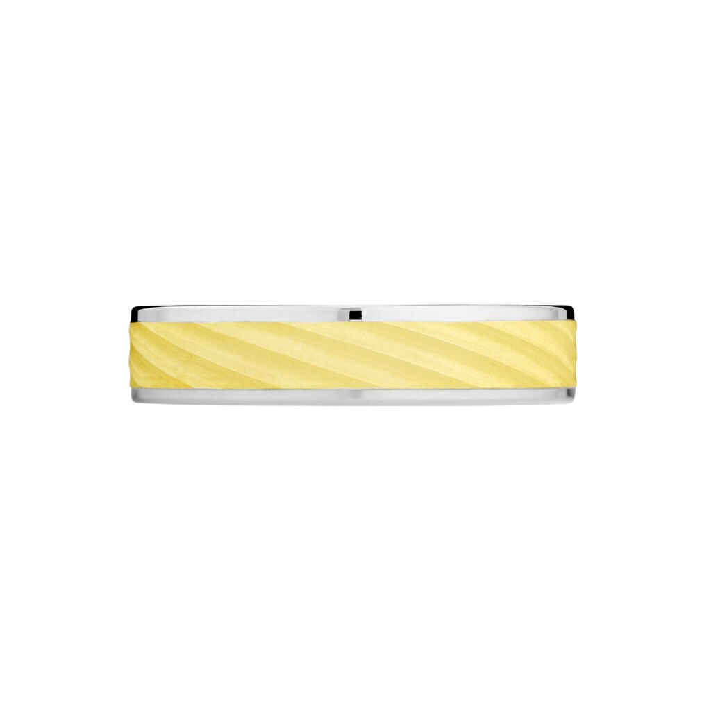 Alliance Cleonice Ruban Plat Or Bicolore - Spannringe Familie | OROVIVO
