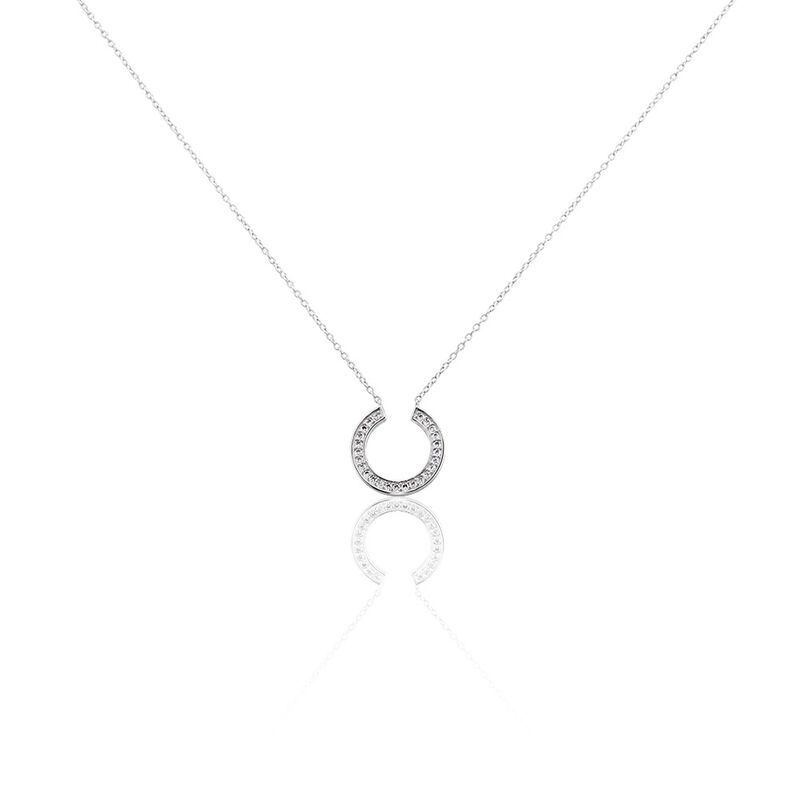 Damen Collier Silber 925 Zirkonia Halbkreis Medina 1,15mm - Halsketten Damen | OROVIVO