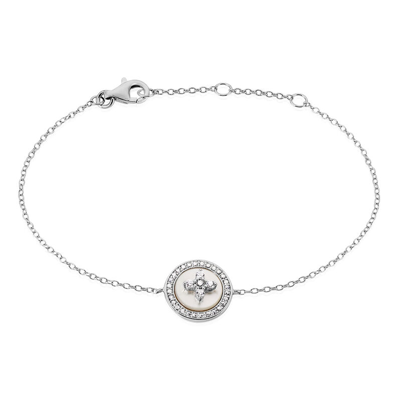 Bracelet Argent Rhodie Pelina Pastille N - Spannringe Damen | OROVIVO