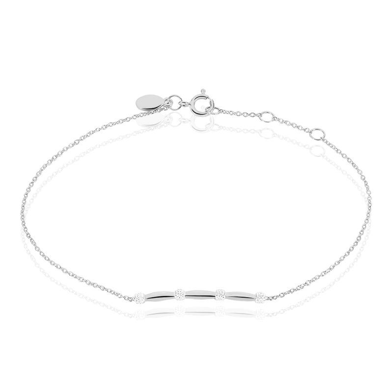 Bracelet Or Weiss Lisa Diamants - Spannringe Damen | OROVIVO