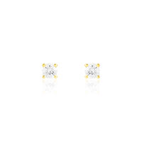 Damen Ohrstecker Gold 375 Diamant 0,15ct Victoria 
