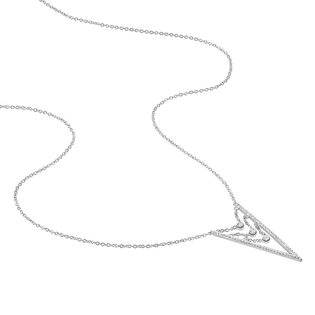 Damen Halskette Silber 925 Zirkonia  - Halsketten Damen | OROVIVO