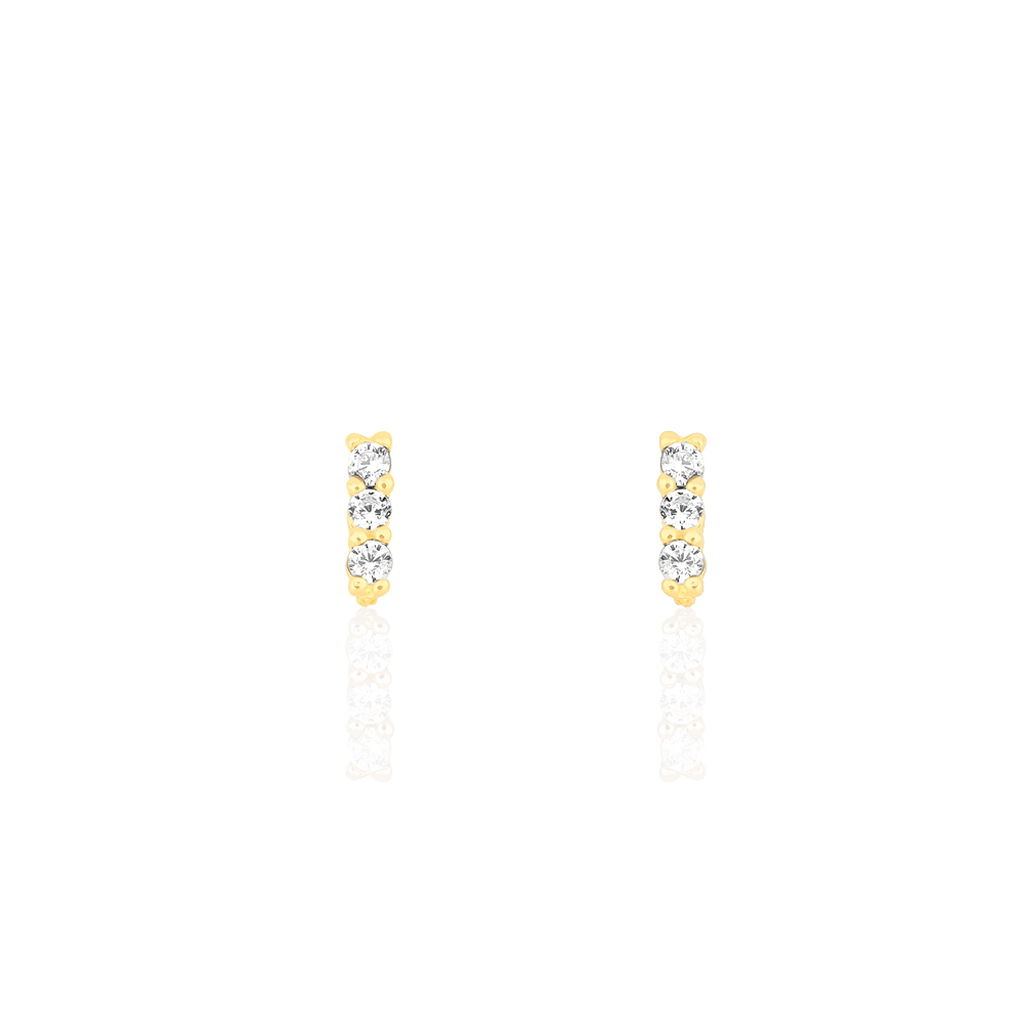 Damen Ohrstecker Gold 375 Zirkonia  - Ohrstecker Damen | OROVIVO