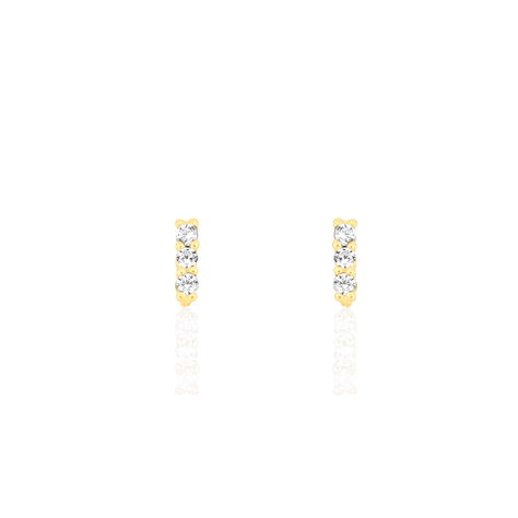 Damen Ohrstecker Gold 375 Zirkonia  - Ohrstecker Damen | OROVIVO