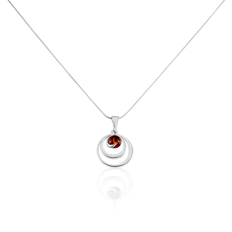 Collier Argent Ninon Cognac - Spannringe Damen | OROVIVO