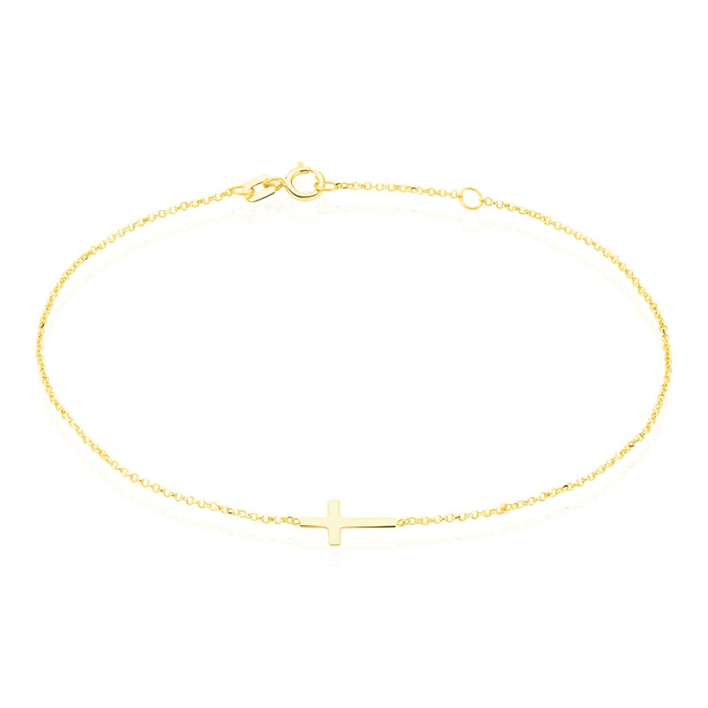 Damenarmband Gold 375 Kreuz - Armbänder mit Anhänger Damen | OROVIVO