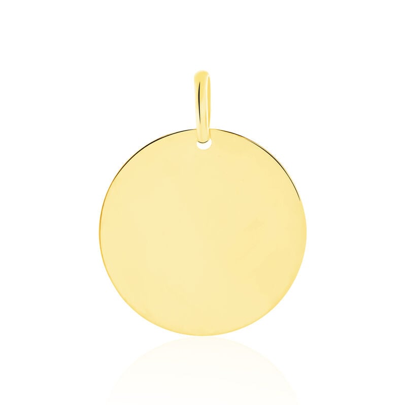 Anhänger Gold 375 Gravierbar Kreis Solvie - Anhänger mit Gravur Damen | OROVIVO