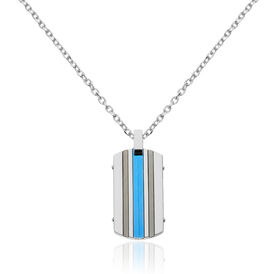 Herren Halskette Edelstahl Dog Tag 50cm - Ketten ohne Stein Herren | OROVIVO