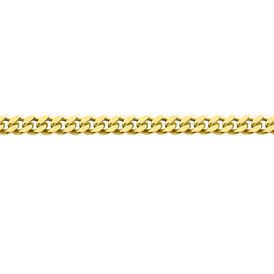 Unisex Panzerkette Gold 375 45cm - Ketten ohne Anhänger Unisex | OROVIVO