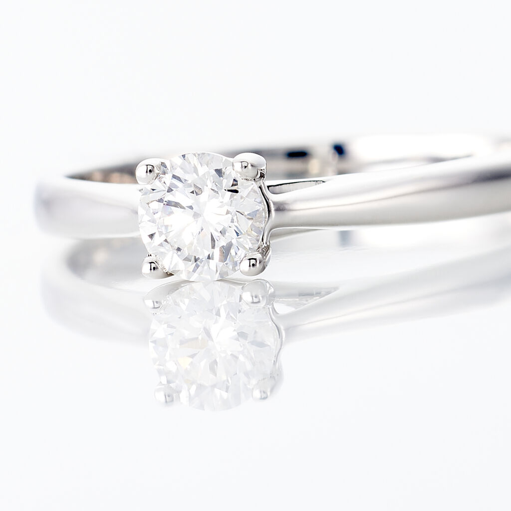 Damen Ring Weißgold 375 Diamant 0,25ct Victoria  - Verlobungsringe Damen | OROVIVO