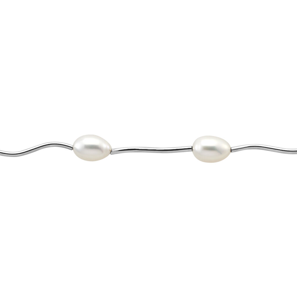 Damen Perlenarmband Silber 925 Zuchtperle Inessa  - Armbänder Damen | OROVIVO