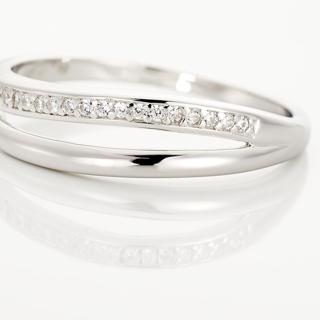 Damenring Silber 925 Zirkonia Celimente - Ringe mit Stein Damen | OROVIVO