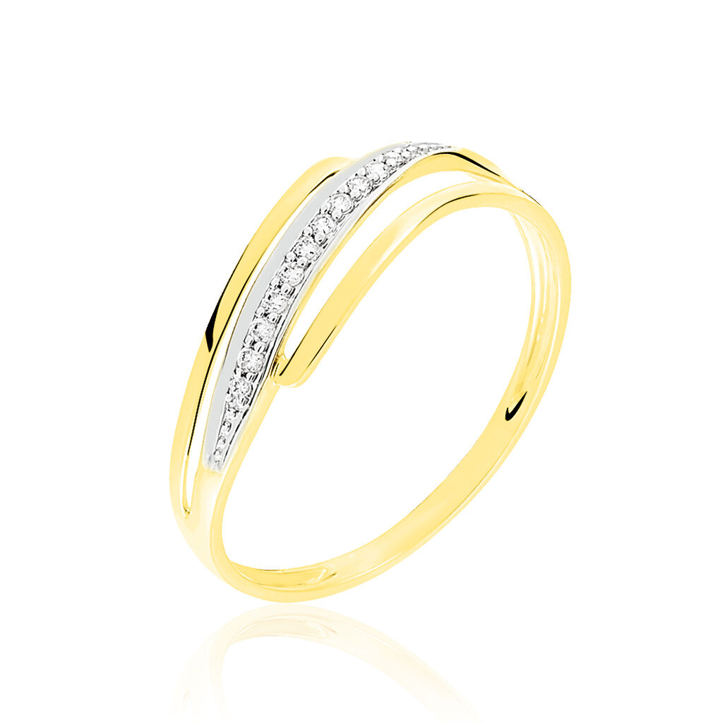 Bague Marynette Or Jaune Oxyde De Zirconium - Spannringe Damen | OROVIVO