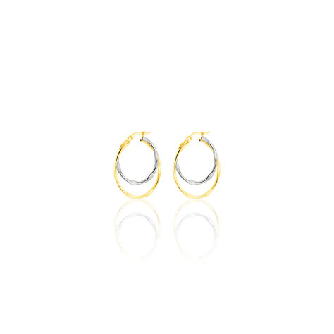 Damen Creolen Gold 333 Bicolor  - Creolen Damen | OROVIVO
