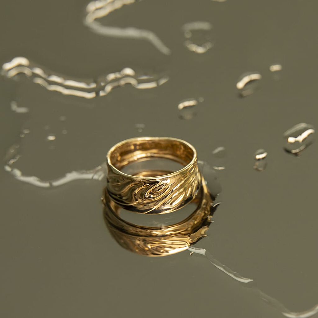 Damen Ring Gold 375 (9 Karat) B 18 mm