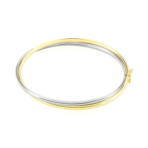 Armreif Gold 375 Damen Bicolor Catalin - Armreifen Damen | OROVIVO