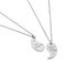 Unisex Collier Silber 925 Zirkonia Weiß 0,07 ct Botschaft