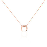 Damen Halskette Silber 925 Rosé Vergoldet