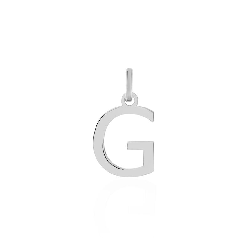 Pendentif Or Weiss  Faviola Lettre G - Spannringe Familie | OROVIVO