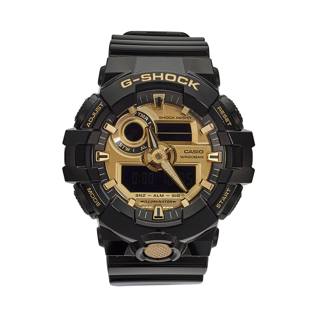 🦚 Casio G-shock Herrenuhr Ga-710gb-1aer Digital, Uhr ohne Stein