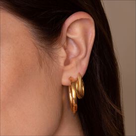 Damen Creolen Gold 375 15mm - Creolen Damen | OROVIVO