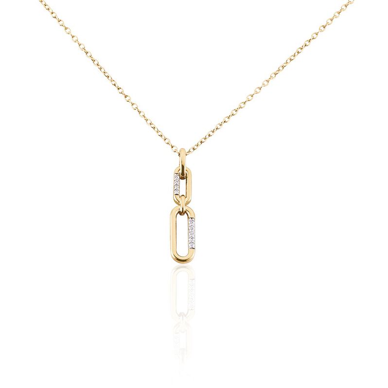 Collier Plaqué Or Mietta Oxydes De Zirconium - Spannringe Damen | OROVIVO