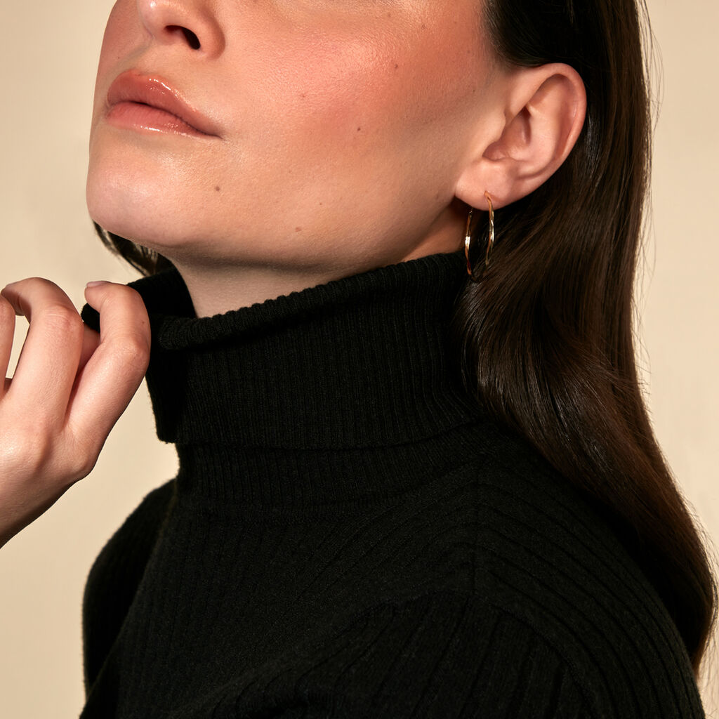 JUSTINE Damen Creolen Gold 375 (9 Karat)