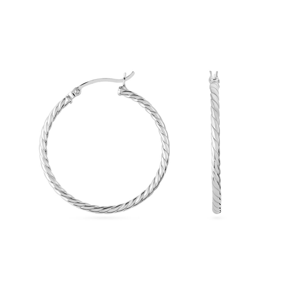 RAMEA Damen Creolen Silber 925 B 6 mm