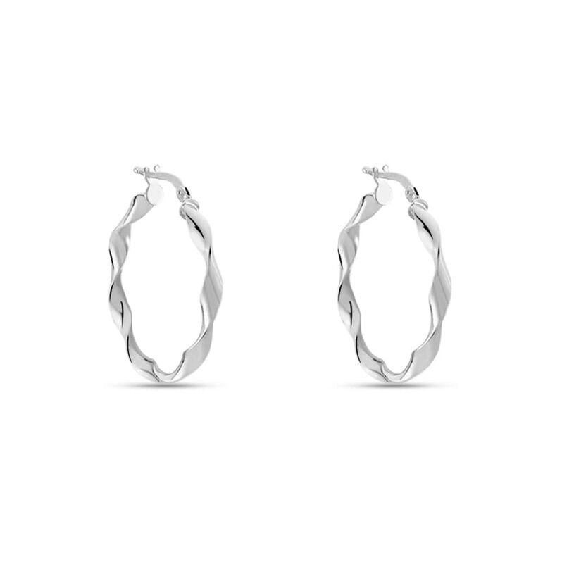 Orecchini A Cerchio Silver Collection Argento Rodiato - Spannringe Damen | OROVIVO