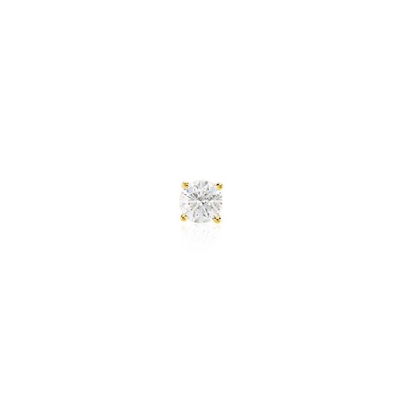 Boucles D'oreilles Puces Victoria Or Jaune Diamant - Spannringe Familie | OROVIVO