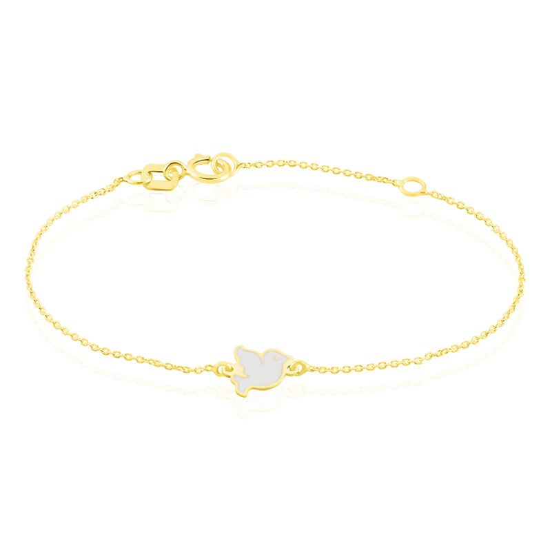 Bracelet Or Jaune Theoxenna Colombe - Spannringe Kinder | OROVIVO