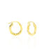 ANANAS DRAHT RUND Damen Creolen Gold 375 (9 Karat) B 3 mm