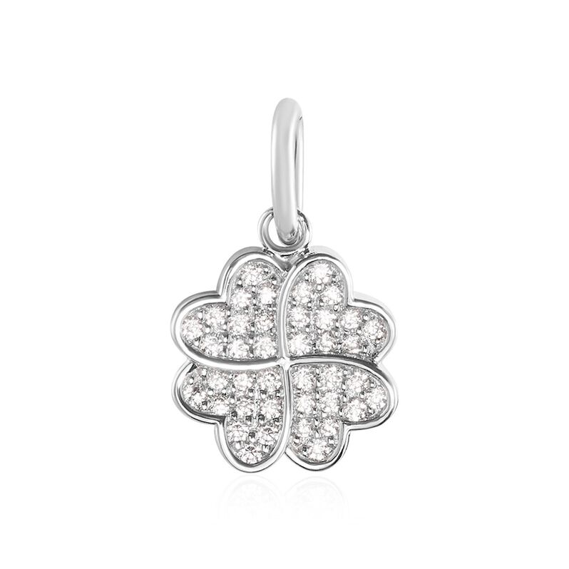 KALLIE Damen Anh&auml;nger Silber 925 Zirkonia Wei&szlig; 0,02 ct Stern - Schmuckanh&auml;nger Damen | OROVIVO