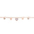 RHEA Damen Armband Rosegold 375 (9 Karat) Zirkonia Weiß 0,03 ct Herz