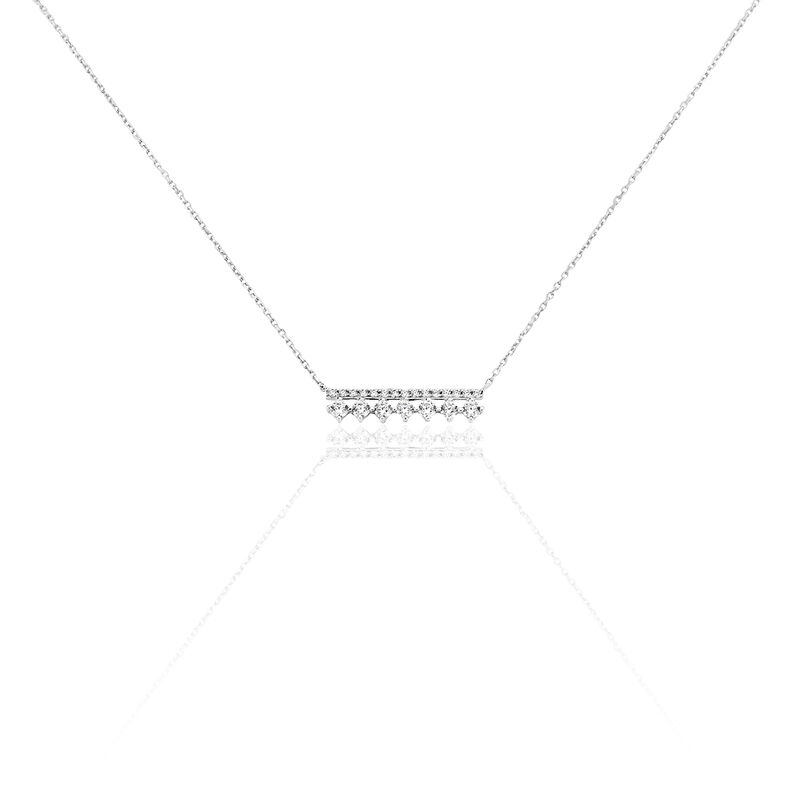 Collier Or Weiss Barrette Oxyde - Spannringe Damen | OROVIVO