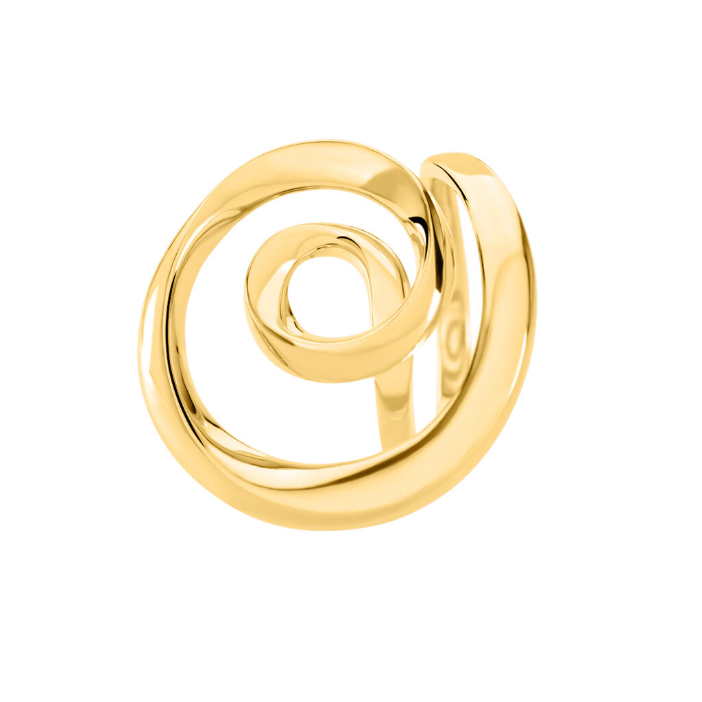 ANNA Damen Ring Silber vergoldet 925 Kreuz