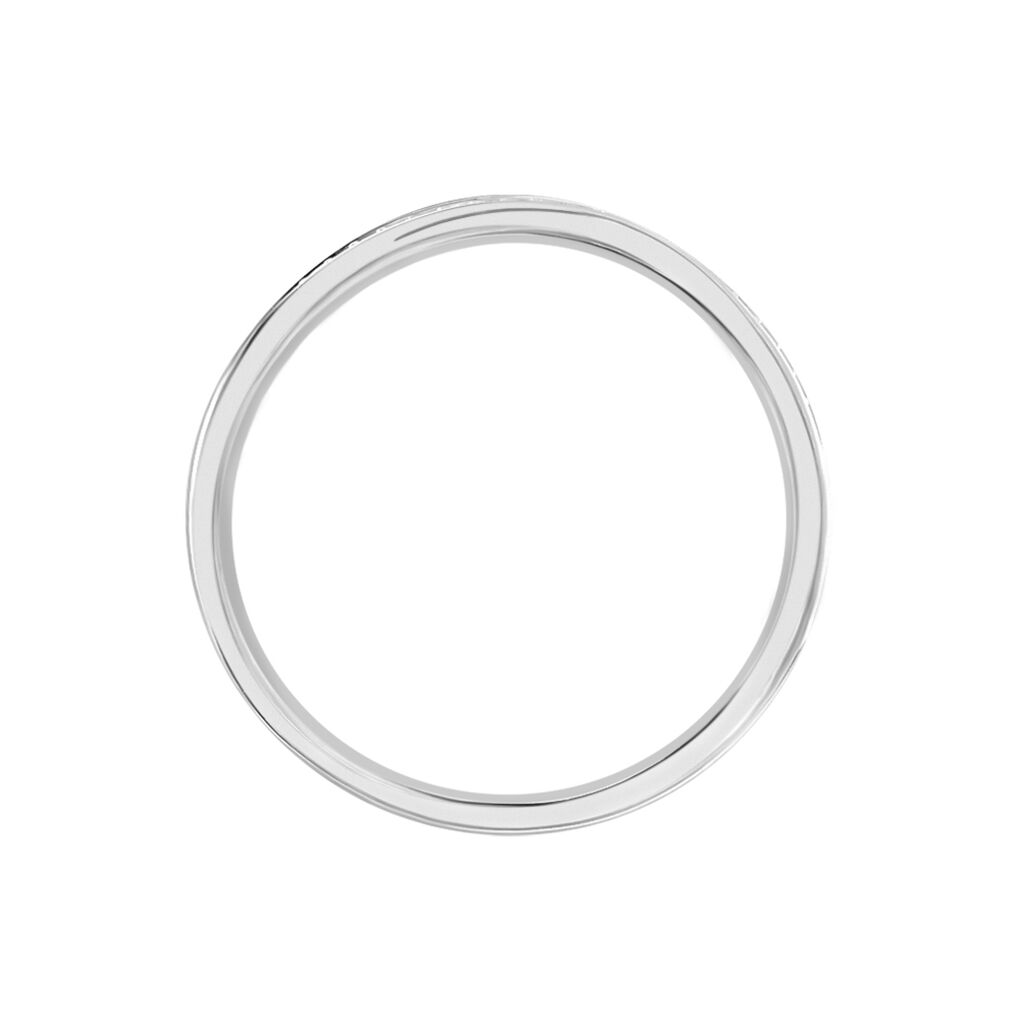 Damen Ring Weißgold 375 Diamant 0,1ct Memo Magga 2,00mm  - Ringe mit Stein Damen | OROVIVO