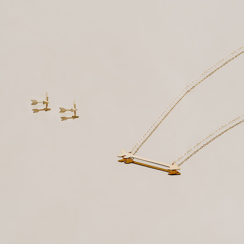 Damen Halskette Gold 375 Pfeil - Halsketten Damen | OROVIVO