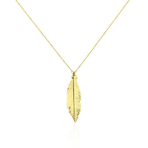 Damen Halskette Gold 375 Feder - Halsketten Damen | OROVIVO